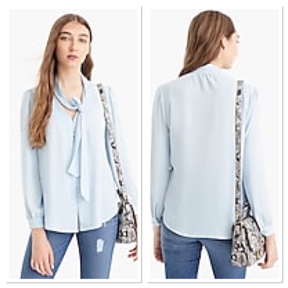 J. Crew Tops - J. Crew drapey neck top in classic sky